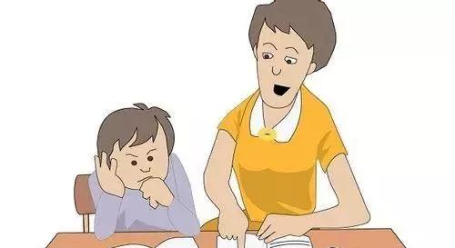 教孩子学习的妈妈