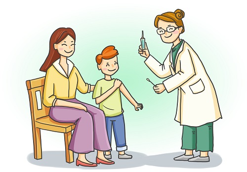 儿童打疫苗