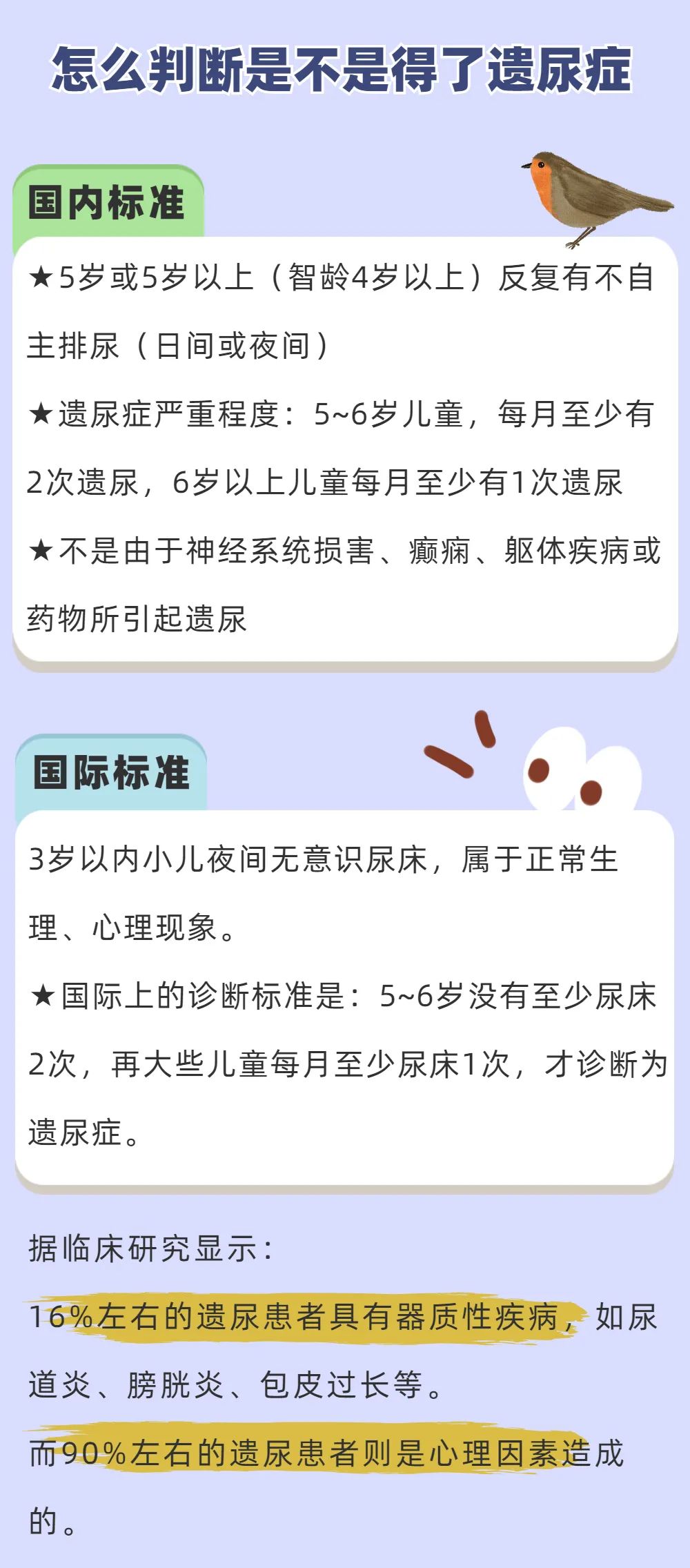 怎么判断孩子是否得了遗尿症